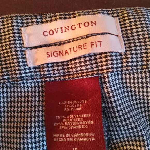 Herringbone unlined full legged, dress pant. Size 16. - Picture 3 of 6